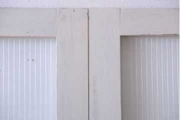 アンティークペイント　モールガラス戸4枚セット(2)