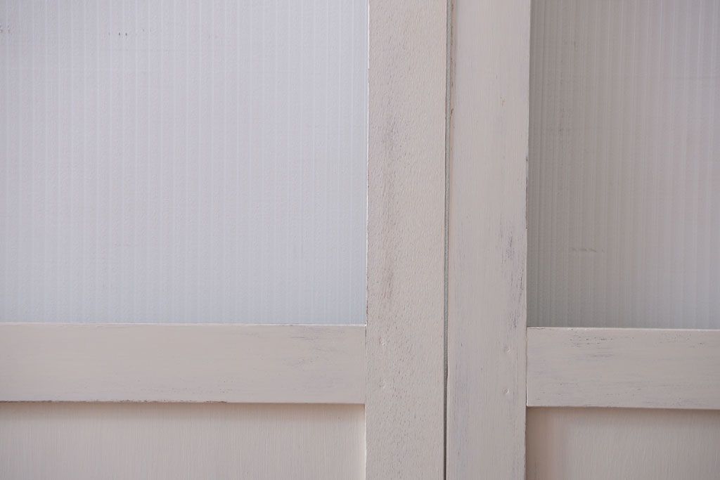 アンティークペイント　モールガラス戸4枚セット(2)