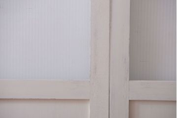 アンティークペイント　モールガラス戸4枚セット(2)