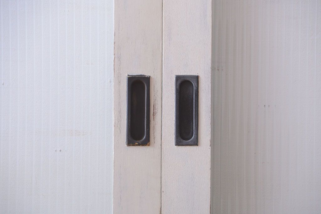 アンティークペイント　モールガラス戸4枚セット(2)