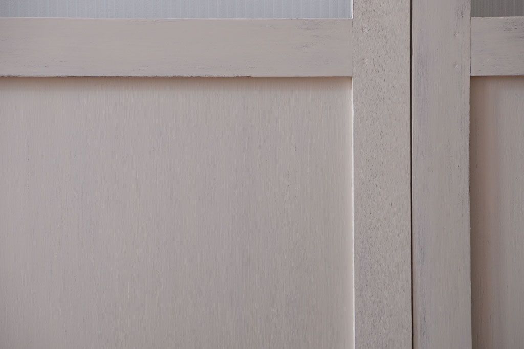 アンティークペイント　モールガラス戸4枚セット(2)