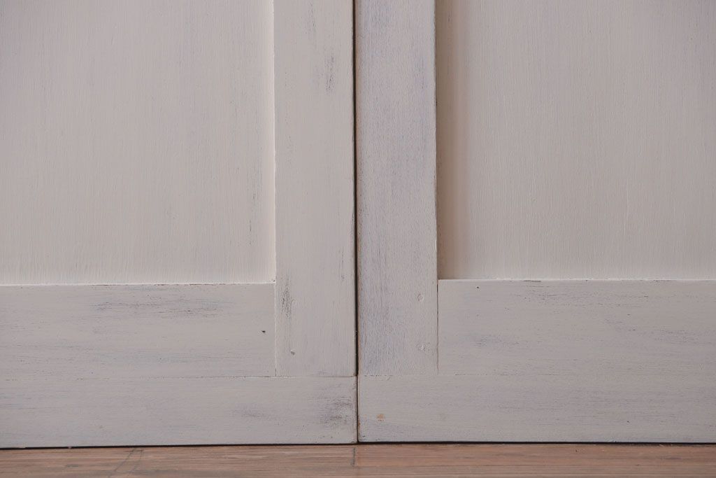 アンティークペイント　モールガラス戸4枚セット(2)