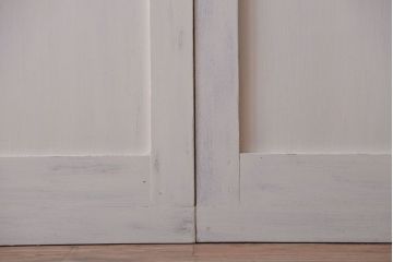 アンティークペイント　モールガラス戸4枚セット(2)