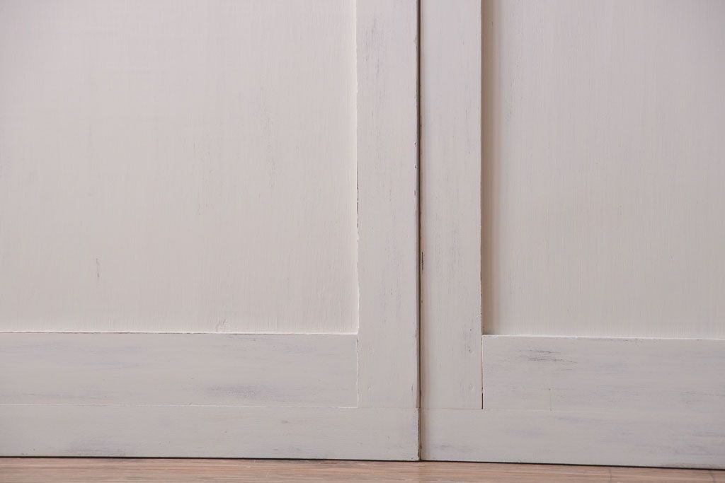 アンティークペイント　モールガラス戸4枚セット(2)