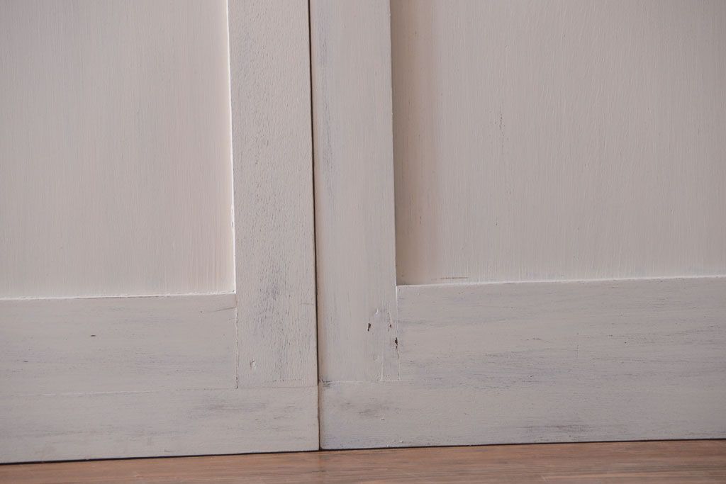 アンティークペイント　モールガラス戸4枚セット(2)