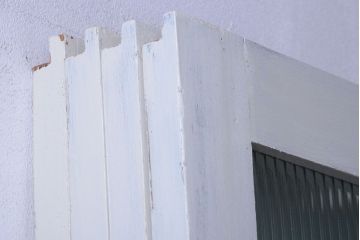 アンティークペイント　モールガラス戸4枚セット(2)