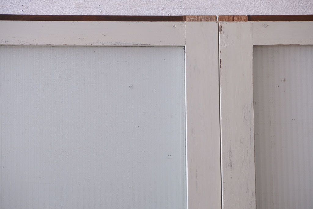 アンティークペイント　モールガラス戸4枚セット(2)