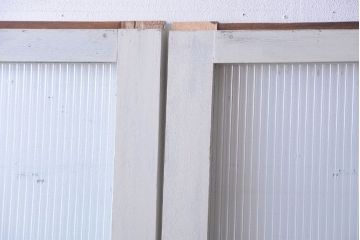 アンティークペイント　モールガラス戸4枚セット(2)