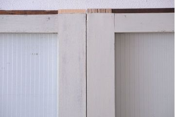 アンティークペイント　モールガラス戸4枚セット(2)