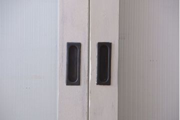 アンティークペイント　モールガラス戸4枚セット(2)