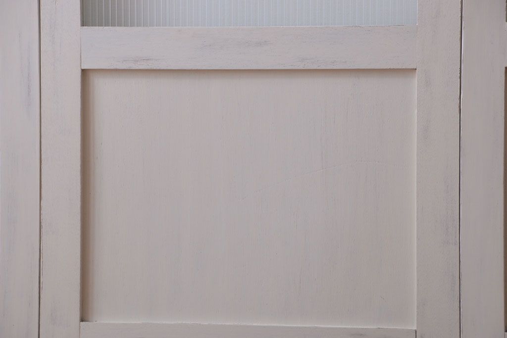 アンティークペイント　モールガラス戸4枚セット(2)