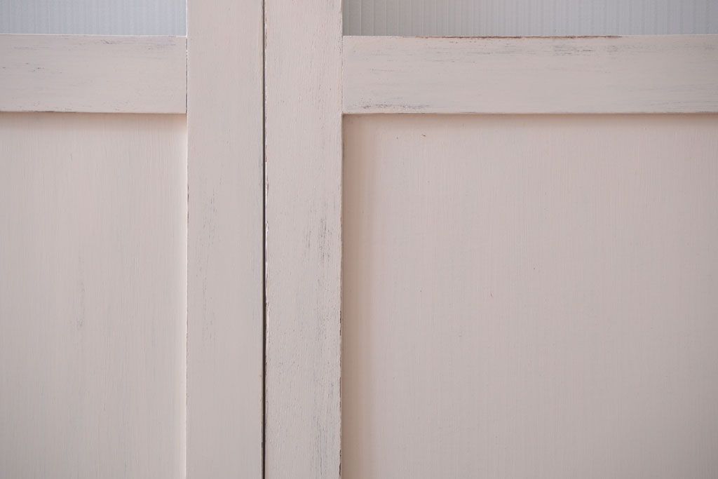 アンティークペイント　モールガラス戸4枚セット(2)