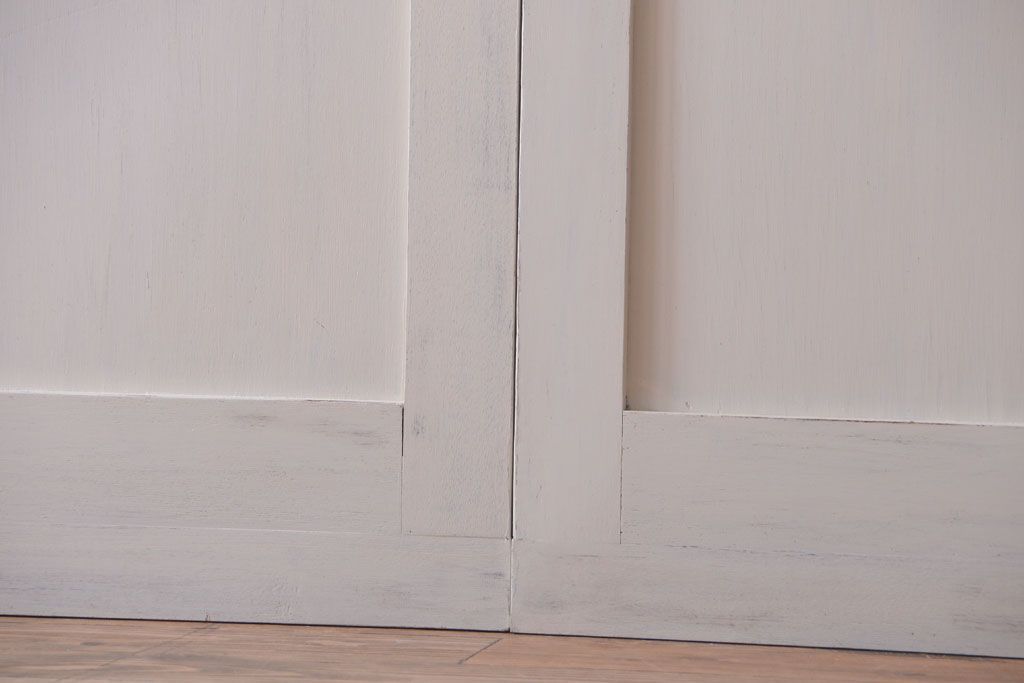 アンティークペイント　モールガラス戸4枚セット(2)