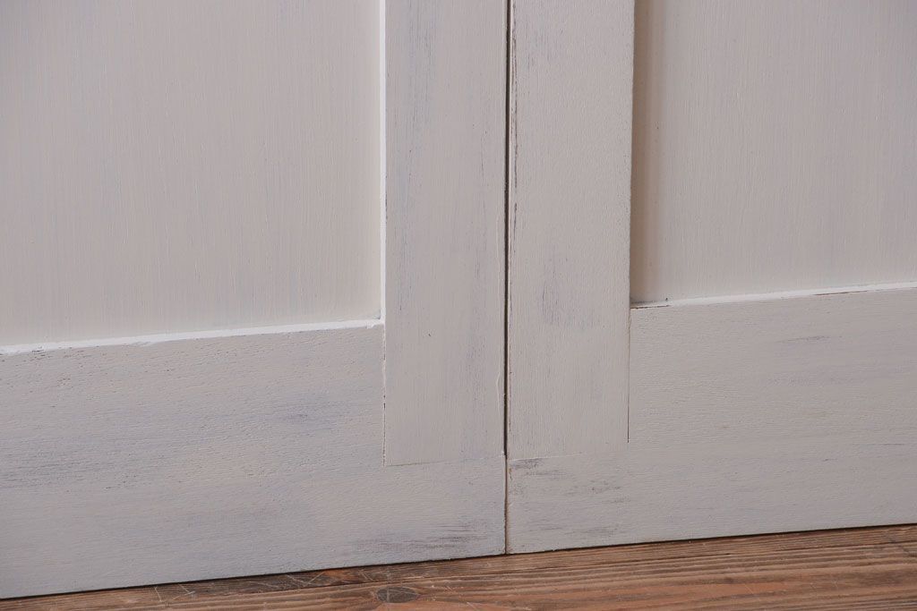 アンティークペイント　モールガラス戸4枚セット(2)