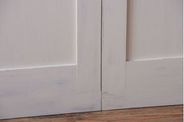 アンティークペイント　モールガラス戸4枚セット(2)