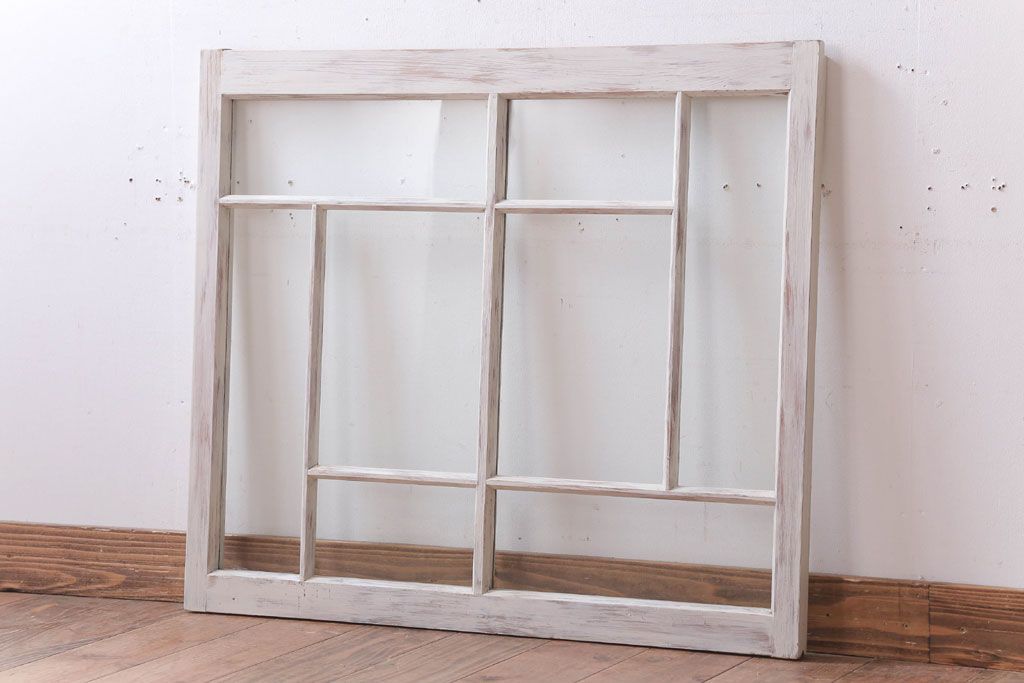 アンティークペイント　おしゃれなガラス小窓(引き戸・ガラス戸)