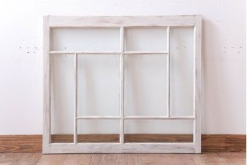 アンティークペイント　おしゃれなガラス小窓(引き戸・ガラス戸)