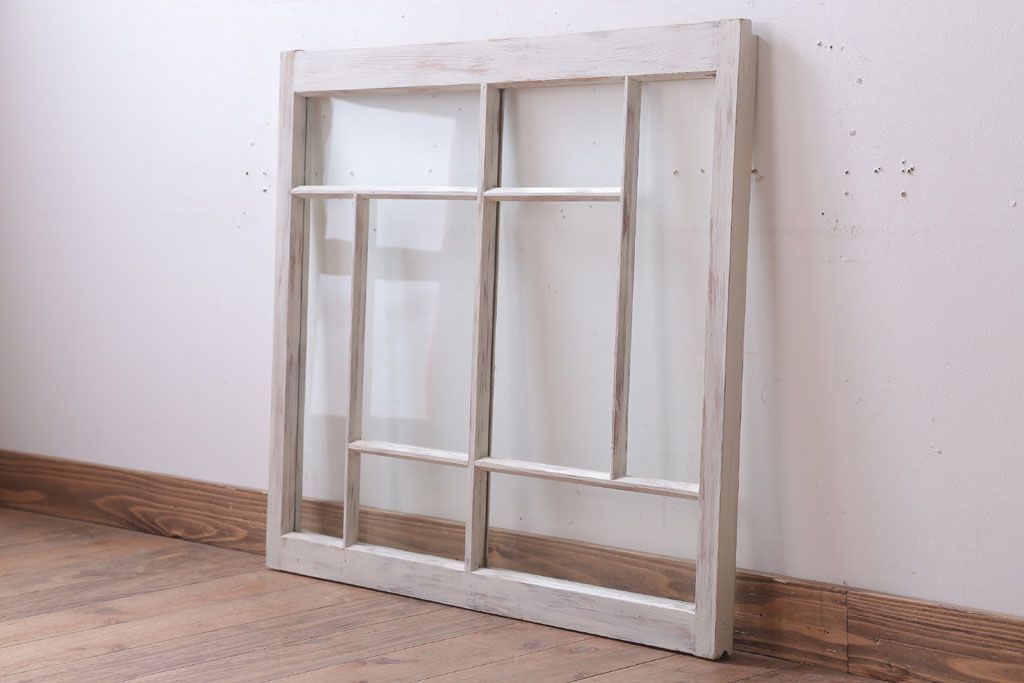 アンティークペイント　おしゃれなガラス小窓(引き戸・ガラス戸)