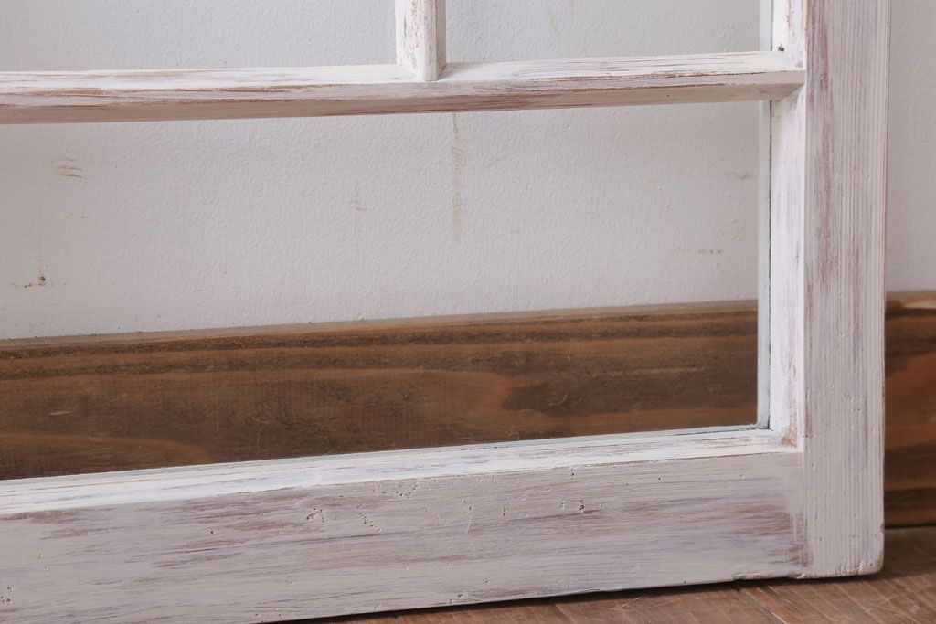 アンティークペイント　おしゃれなガラス小窓(引き戸・ガラス戸)