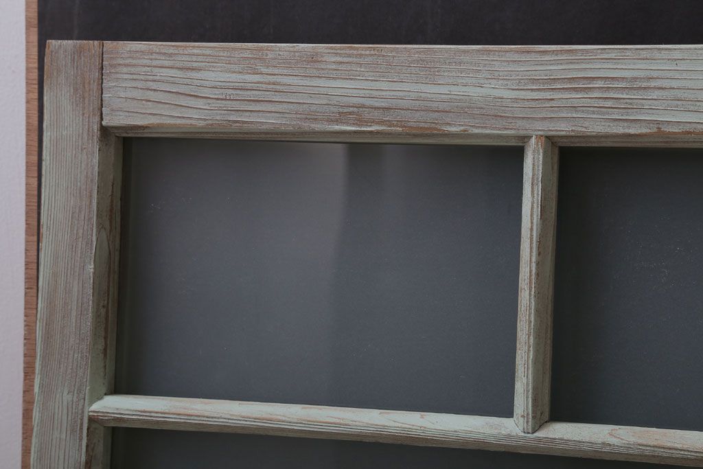 アンティークペイント　レトロでかわいいガラス戸2枚セット(窓)(1)