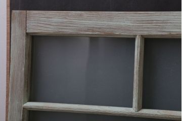 アンティークペイント　レトロでかわいいガラス戸2枚セット(窓)(1)