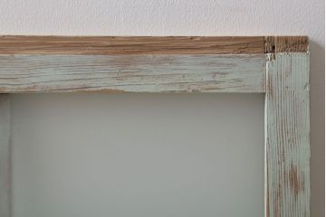 アンティークペイント　レトロでかわいいガラス戸2枚セット(窓)(1)