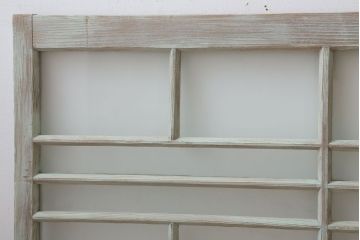 アンティークペイント　レトロでかわいいガラス戸2枚セット(窓)(2)