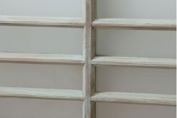 アンティークペイント　レトロでかわいいガラス戸2枚セット(窓)(2)