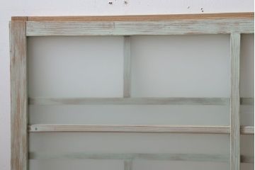 アンティークペイント　レトロでかわいいガラス戸2枚セット(窓)(2)