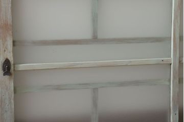 アンティークペイント　レトロでかわいいガラス戸2枚セット(窓)(2)