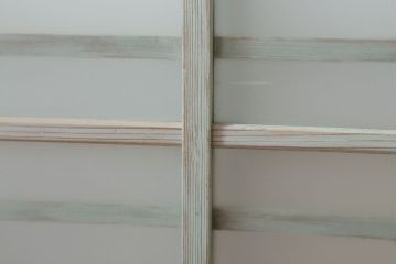 アンティークペイント　レトロでかわいいガラス戸2枚セット(窓)(2)