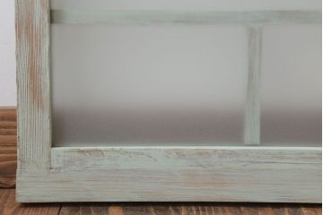 アンティークペイント　レトロでかわいいガラス戸2枚セット(窓)(2)
