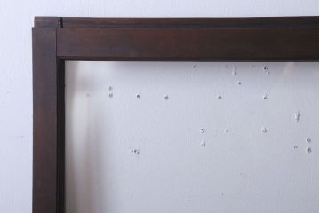 昭和レトロ　すり・結霜・クリアガラスの引き戸2枚セット(窓)(1)