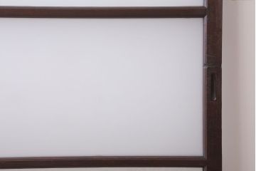 昭和レトロ　すり・結霜・クリアガラスの引き戸2枚セット(窓)(1)