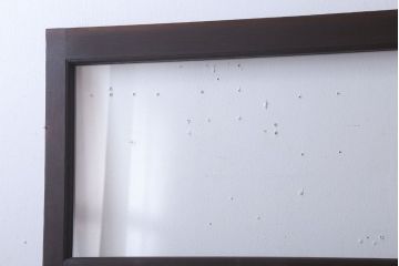 昭和レトロ　すり・結霜・クリアガラスの引き戸2枚セット(窓)(1)