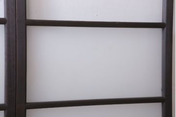 昭和レトロ　すり・結霜・クリアガラスの引き戸2枚セット(窓)(1)