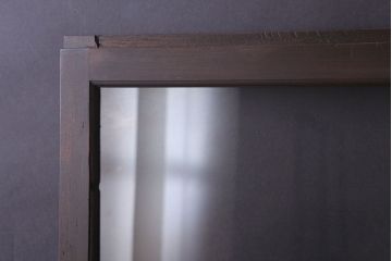 昭和レトロ　すり・結霜・クリアガラスの引き戸2枚セット(窓)(2)