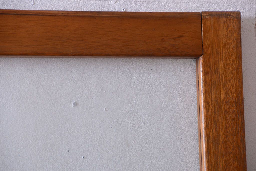 昭和レトロ　気泡ガラス入り!古い木製引き戸2枚セット