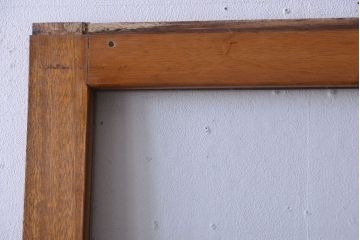 昭和レトロ　気泡ガラス入り!古い木製引き戸2枚セット