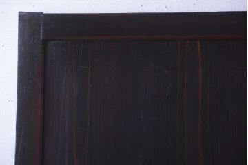 古民具・骨董　古い木味のアンティーク帯戸2枚セット