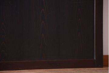 古民具・骨董　古い木味のアンティーク帯戸2枚セット