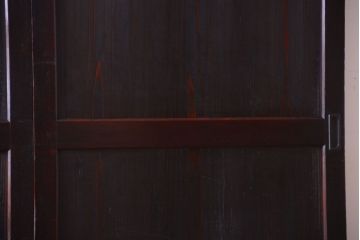 古民具・骨董　古い木味のアンティーク帯戸2枚セット