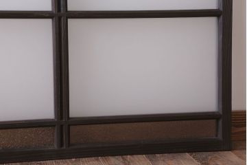 和製アンティーク　すりガラスとダイヤガラスの引き戸2枚セット(窓)