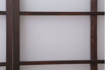 和製アンティーク　すりガラスとダイヤガラスの引き戸2枚セット(窓)