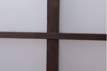 和製アンティーク　すりガラスとダイヤガラスの引き戸2枚セット(窓)