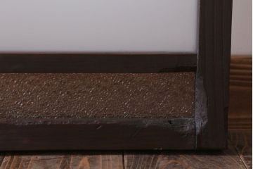 和製アンティーク　すりガラスとダイヤガラスの引き戸2枚セット(窓)