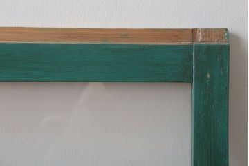 アンティークペイント　おしゃれなガラス小窓2枚セット(引き戸・ガラス戸)(1)