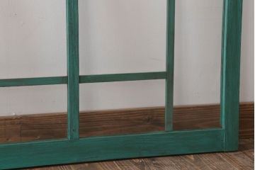 アンティークペイント　おしゃれなガラス小窓2枚セット(引き戸・ガラス戸)(1)