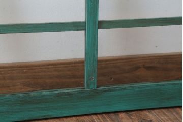 アンティークペイント　おしゃれなガラス小窓2枚セット(引き戸・ガラス戸)(1)