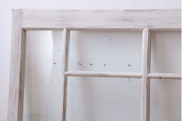 アンティークペイント　おしゃれなガラス小窓2枚セット(引き戸・ガラス戸)(2)